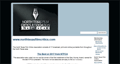 Desktop Screenshot of northtexasfilmcritics.com